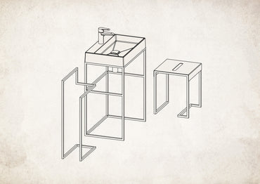 Stool - bathroom table