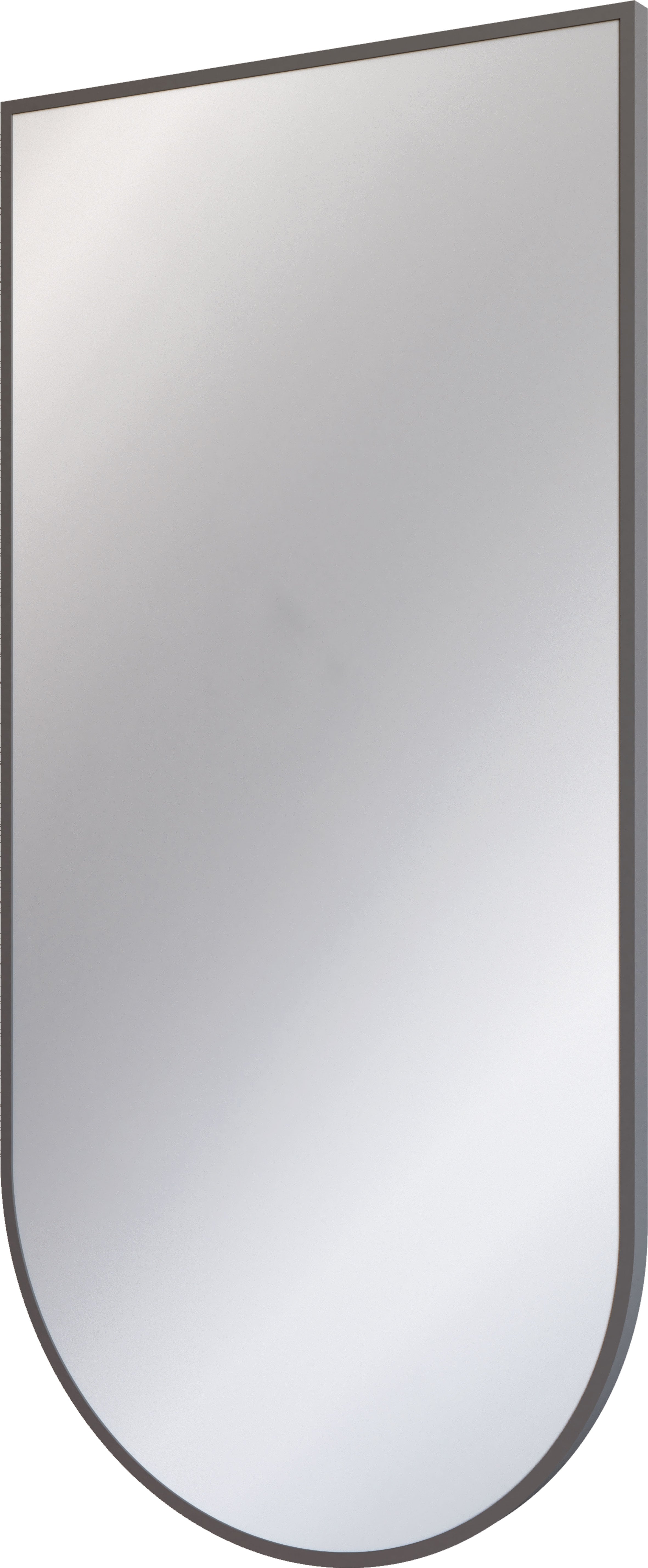 Mirror, hanging, in a frame