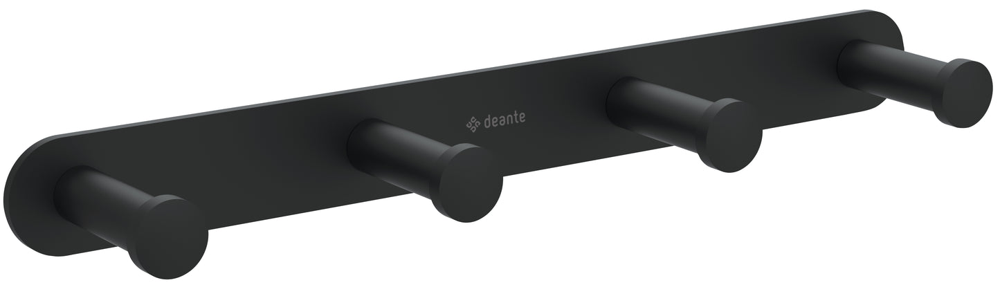 Hook, quadruple - on a mounting plate