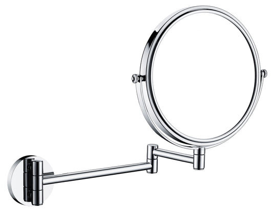 Cosmetic mirror, on extension arm - two-sided