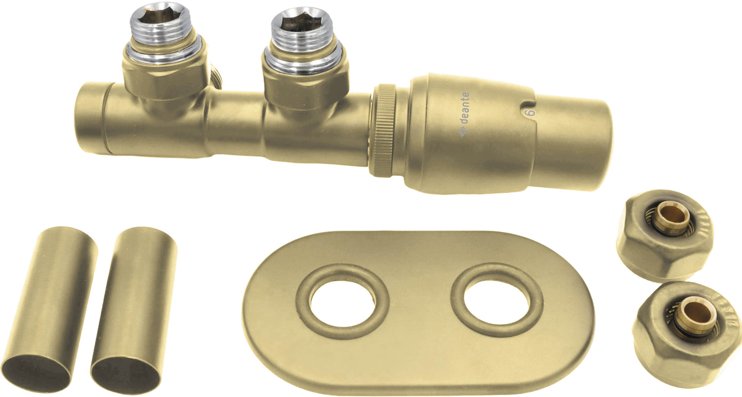 Thermostatic valve, for bathroom heater - right