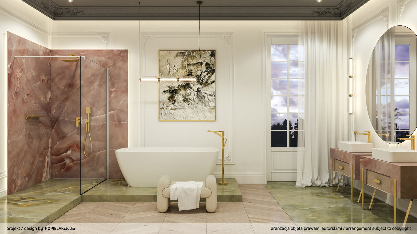 Concealed shower set, with mixer BOX