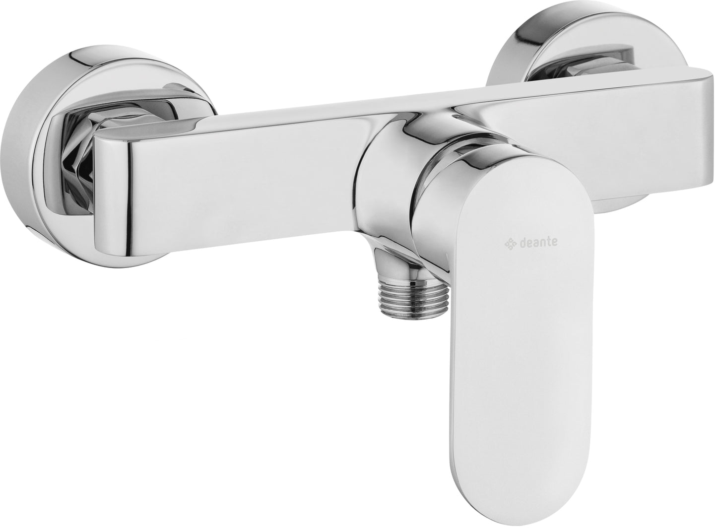 Shower mixer, wall-mounted, with temperature reduction