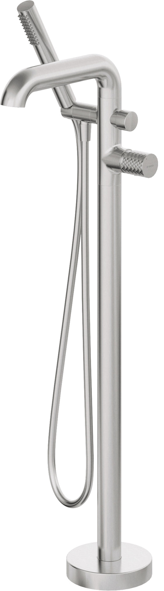 Bath mixer, freestanding, with shower set