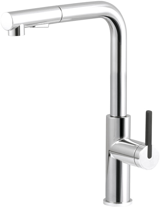 Kitchen tap, with pull-out spout