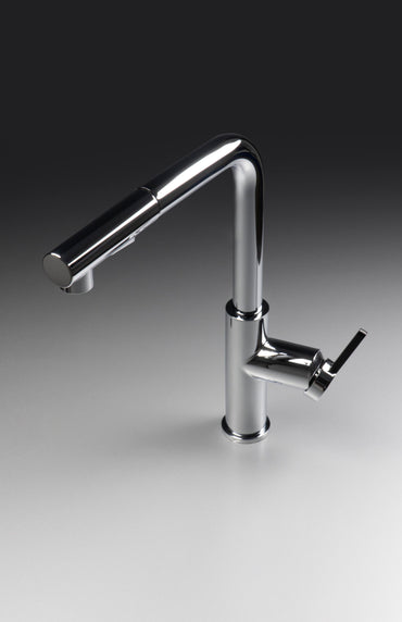 Kitchen tap, with pull-out spout