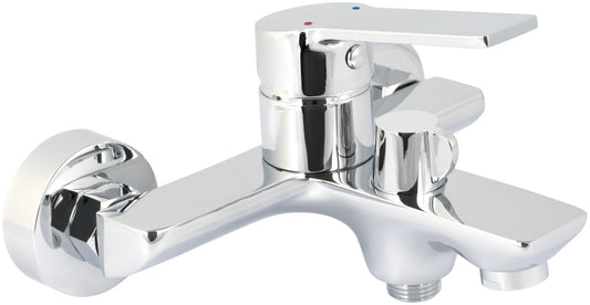 Bath mixer, wall-mounted