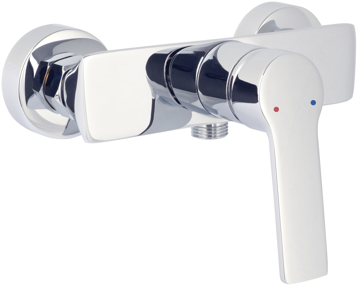 Shower mixer, wall-mounted
