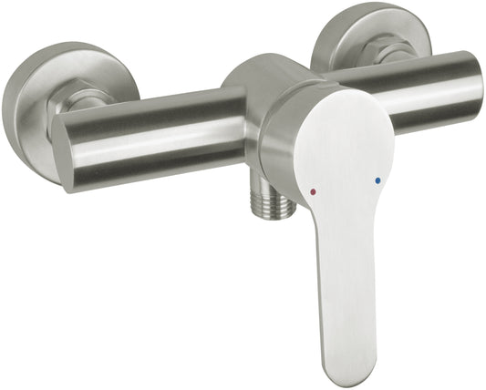 Shower mixer, wall-mounted