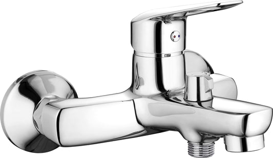 Bath mixer, wall-mounted