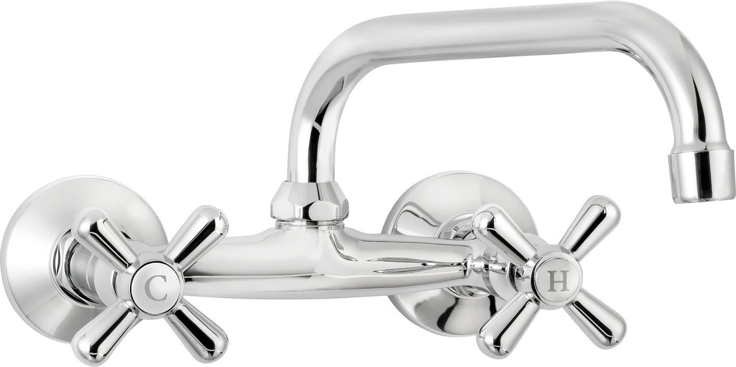Washbasin tap, wall-mounted
