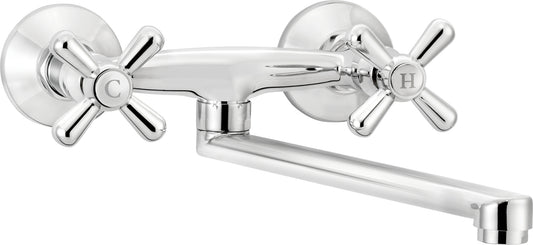 Kitchen tap, wall-mounted