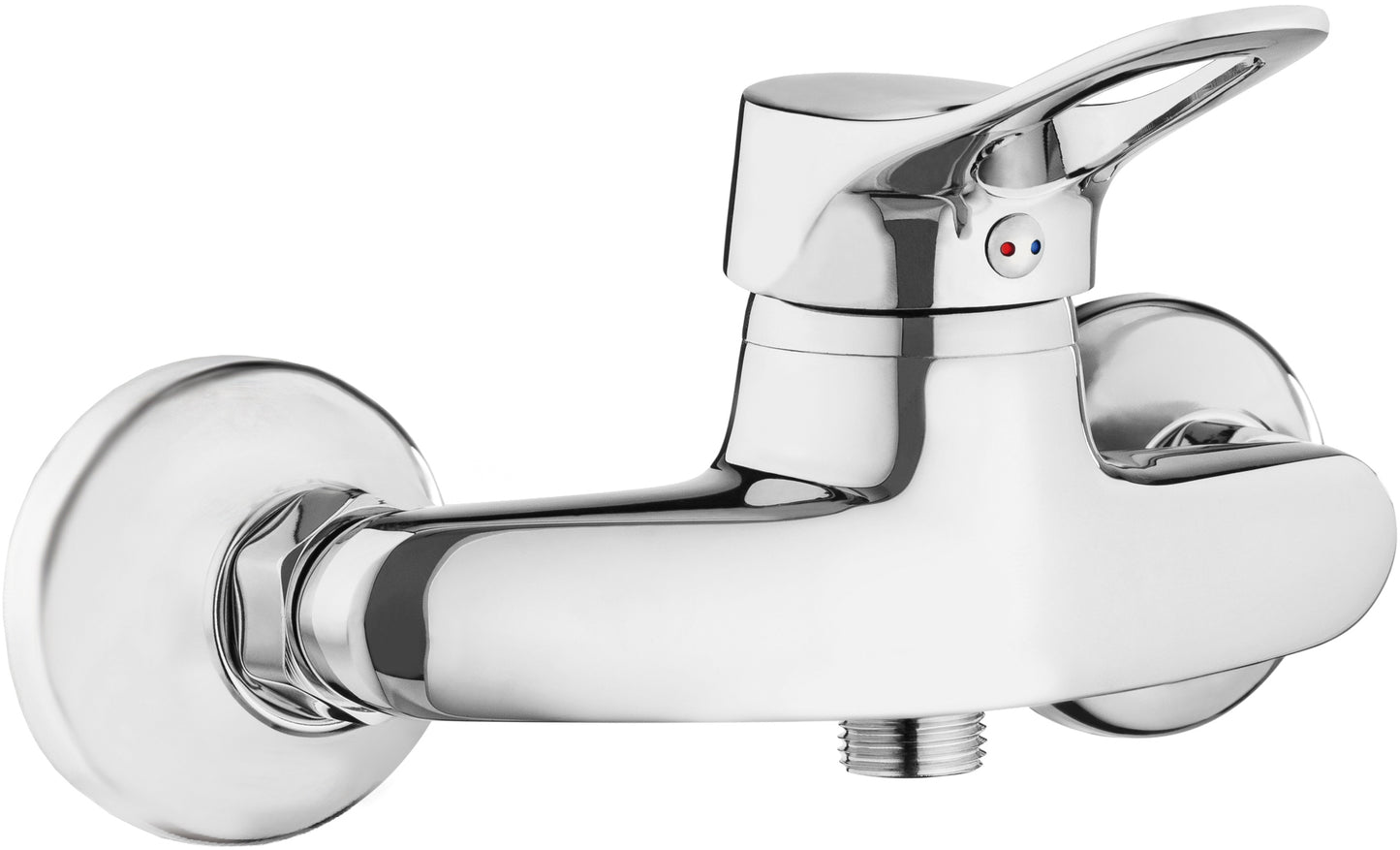 Shower mixer, wall-mounted