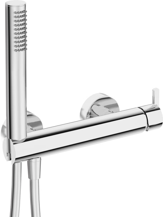 Shower mixer, with shower set