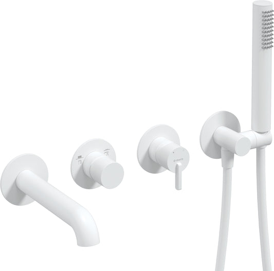 Bath mixer, 4-hole, concealed
