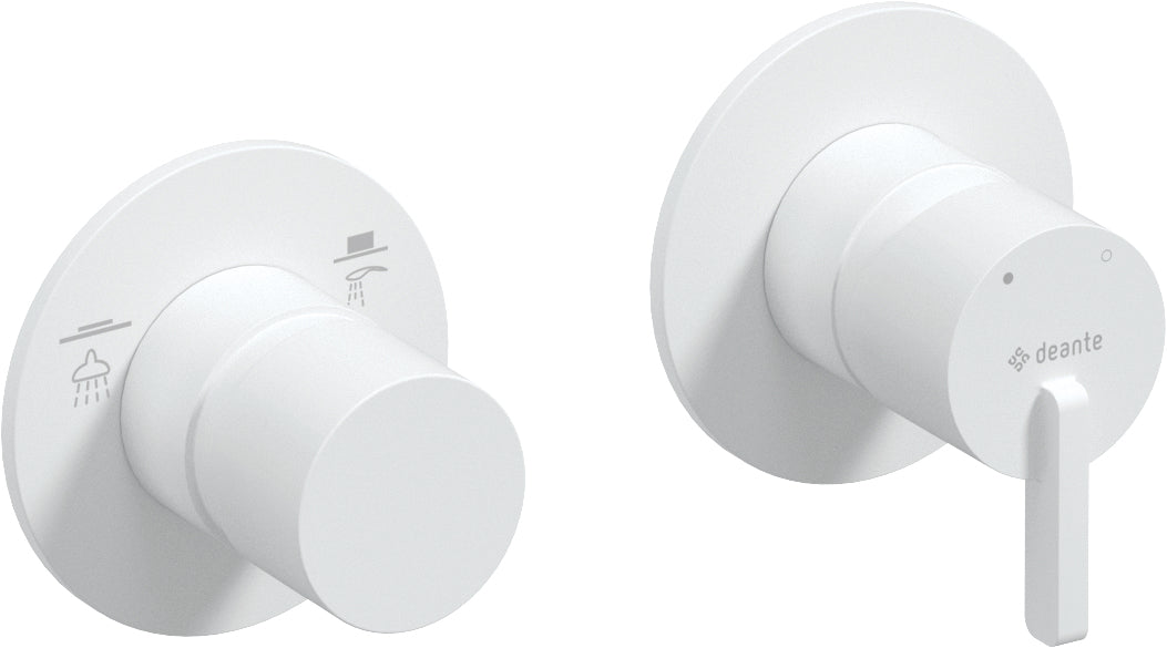 Shower mixer, with shower switch - horizontal