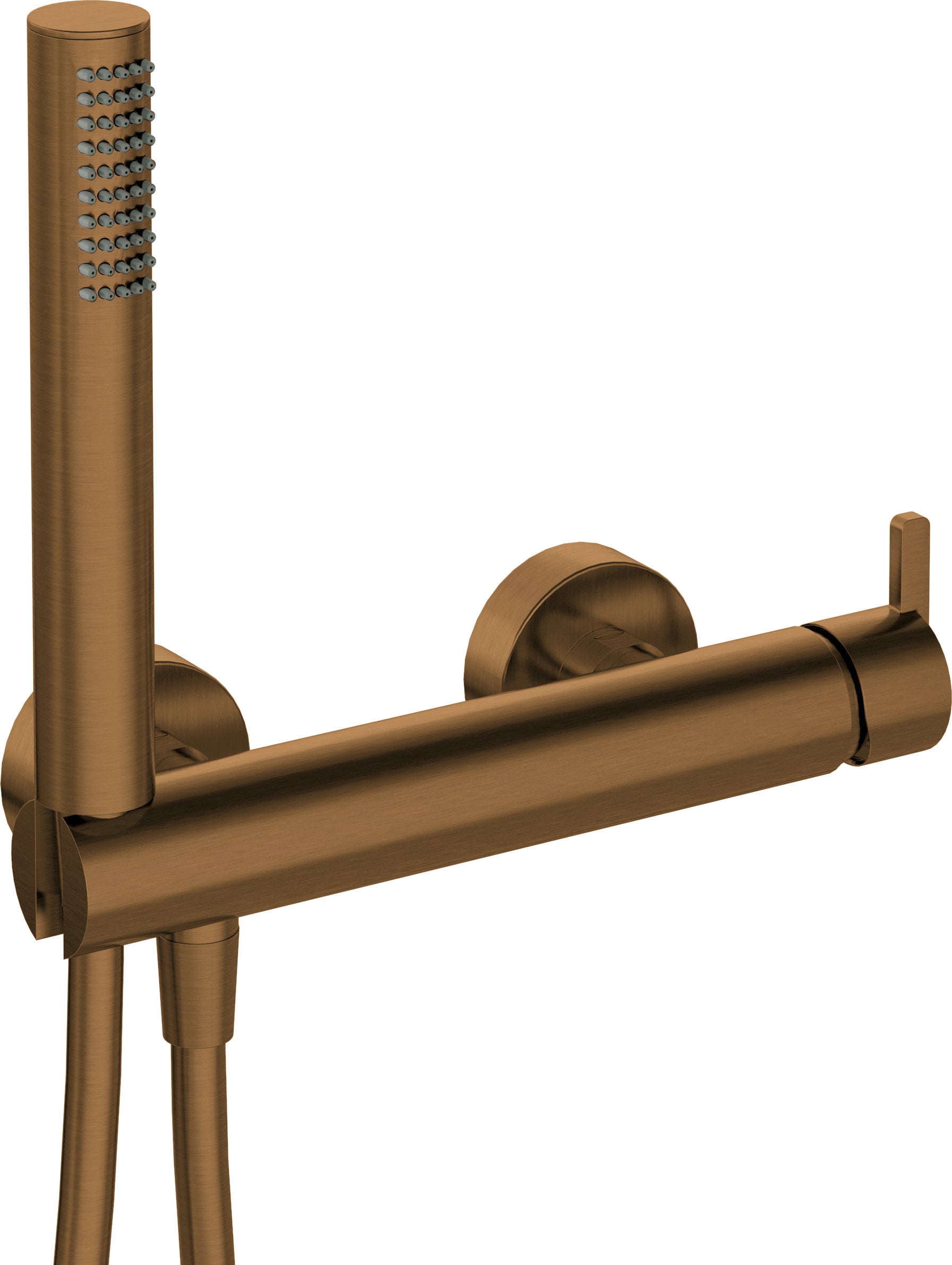 Shower mixer, with shower set