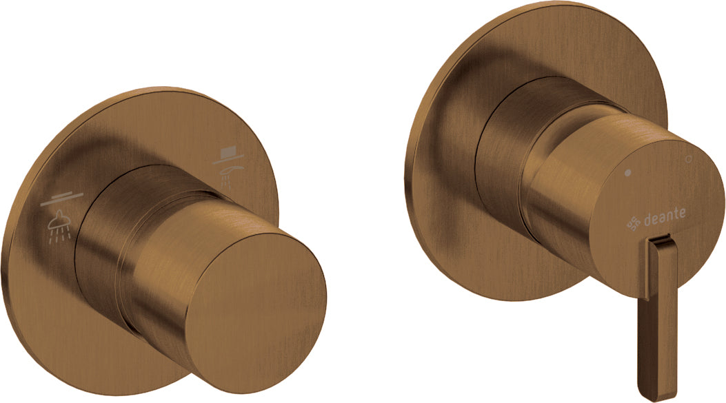 Shower mixer, with shower switch - horizontal