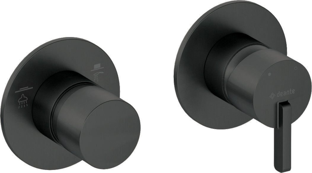 Shower mixer, with shower switch - horizontal