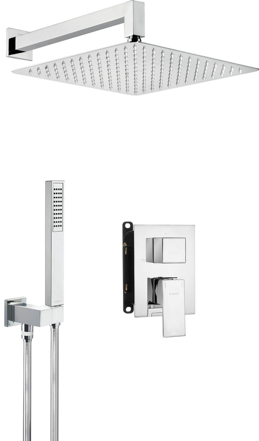 Concealed shower set, with mixer BOX
