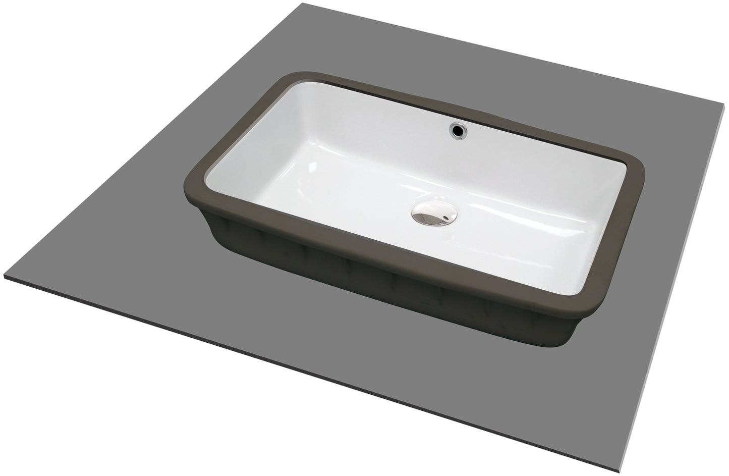 Ceramic washbasin, under mounted