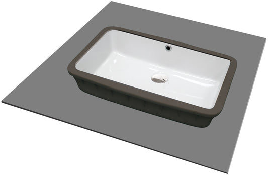 Ceramic washbasin, under mounted