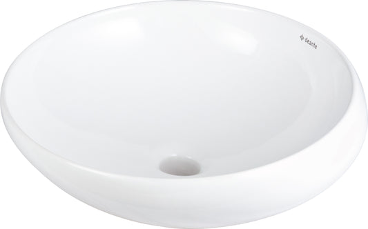Ceramic washbasin, countertop, asymmetrical