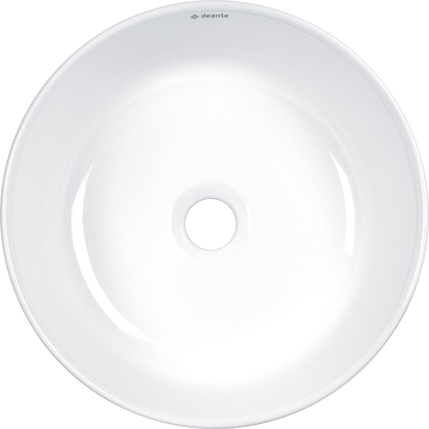 Ceramic washbasin, countertop, asymmetrical