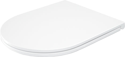 Toilet seat, slim, soft-closing