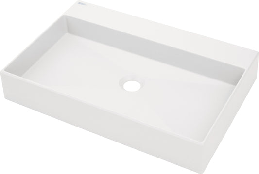 Granite washbasin, countertop, with tap shelf - 60x40 cm