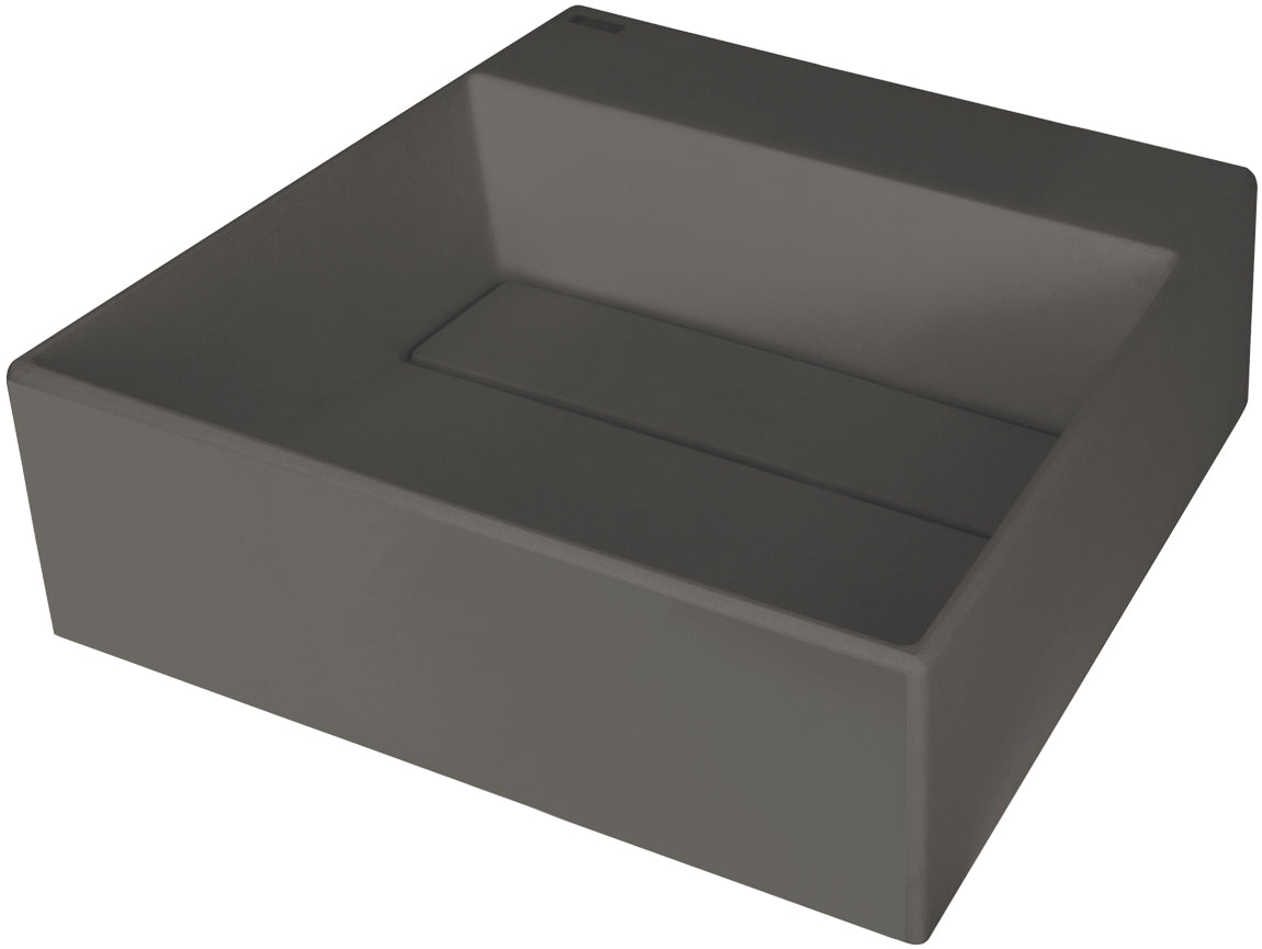 Granite washbasin, countertop, with tap shelf - with cover plate