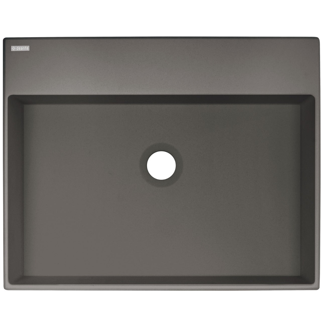 Granite washbasin, countertop, with tap shelf - 500x400 mm