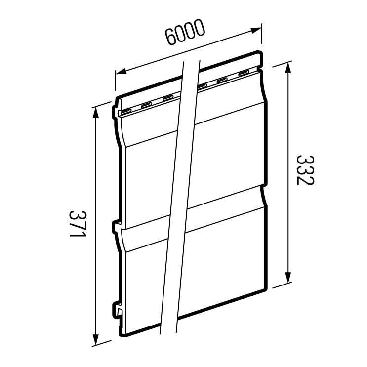 VOX Kerrafront FS-202 Double Plank Cladding (6m)
