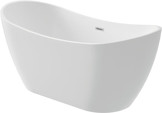 Acrylic bathtub, freestanding, oval - 170 cm