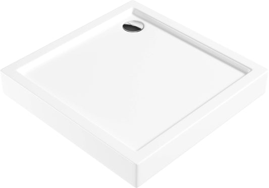 Acrylic shower tray, square, 80 cm