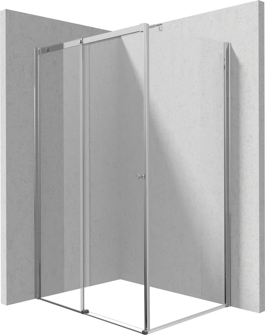 Shower cabin, rectangular, 120x80 cm