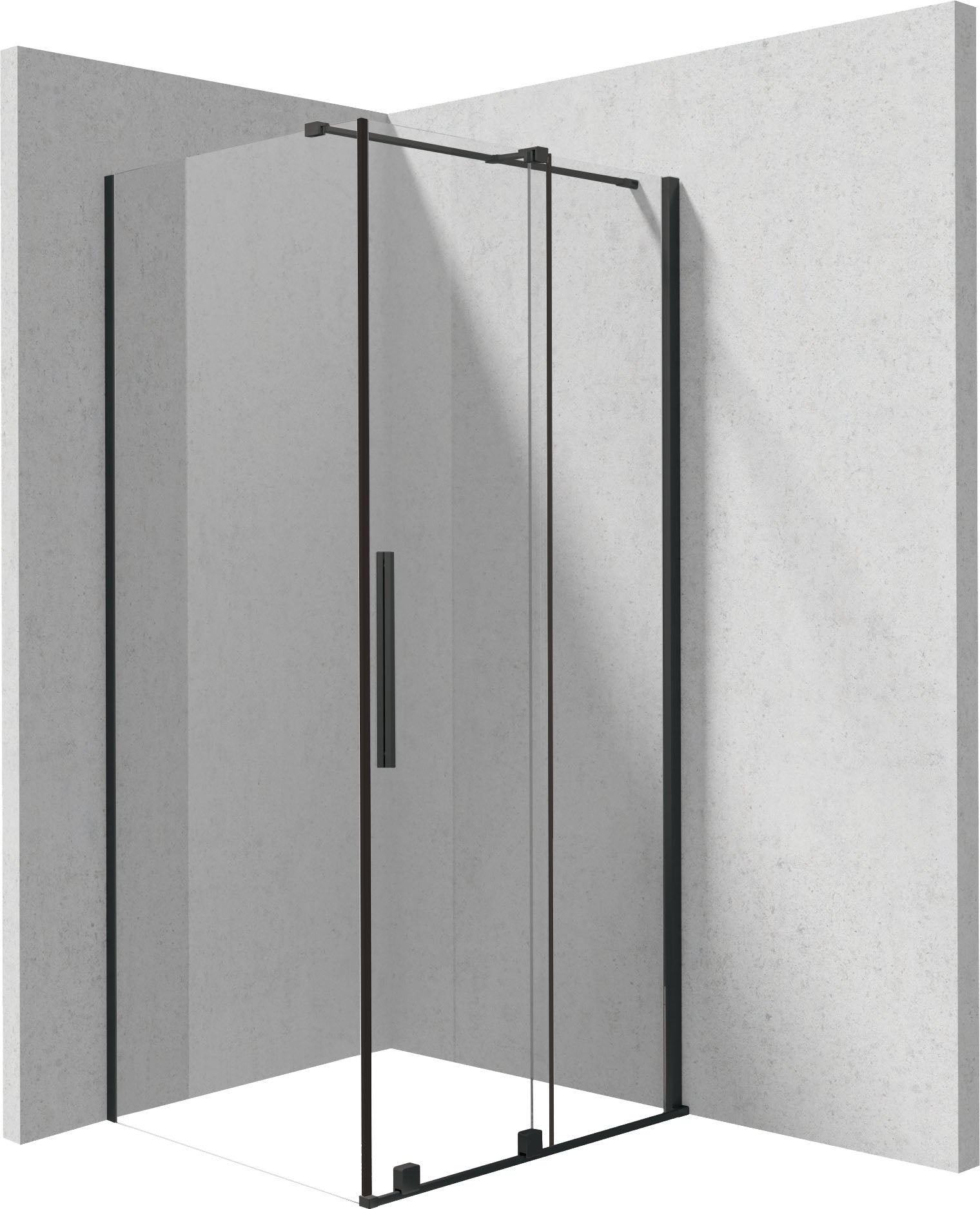 Shower cabin, rectangular, 100x80 cm