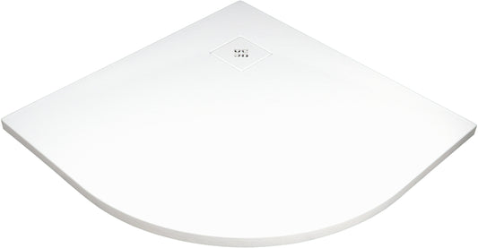 Acrylic shower tray, half round, 90x90 cm