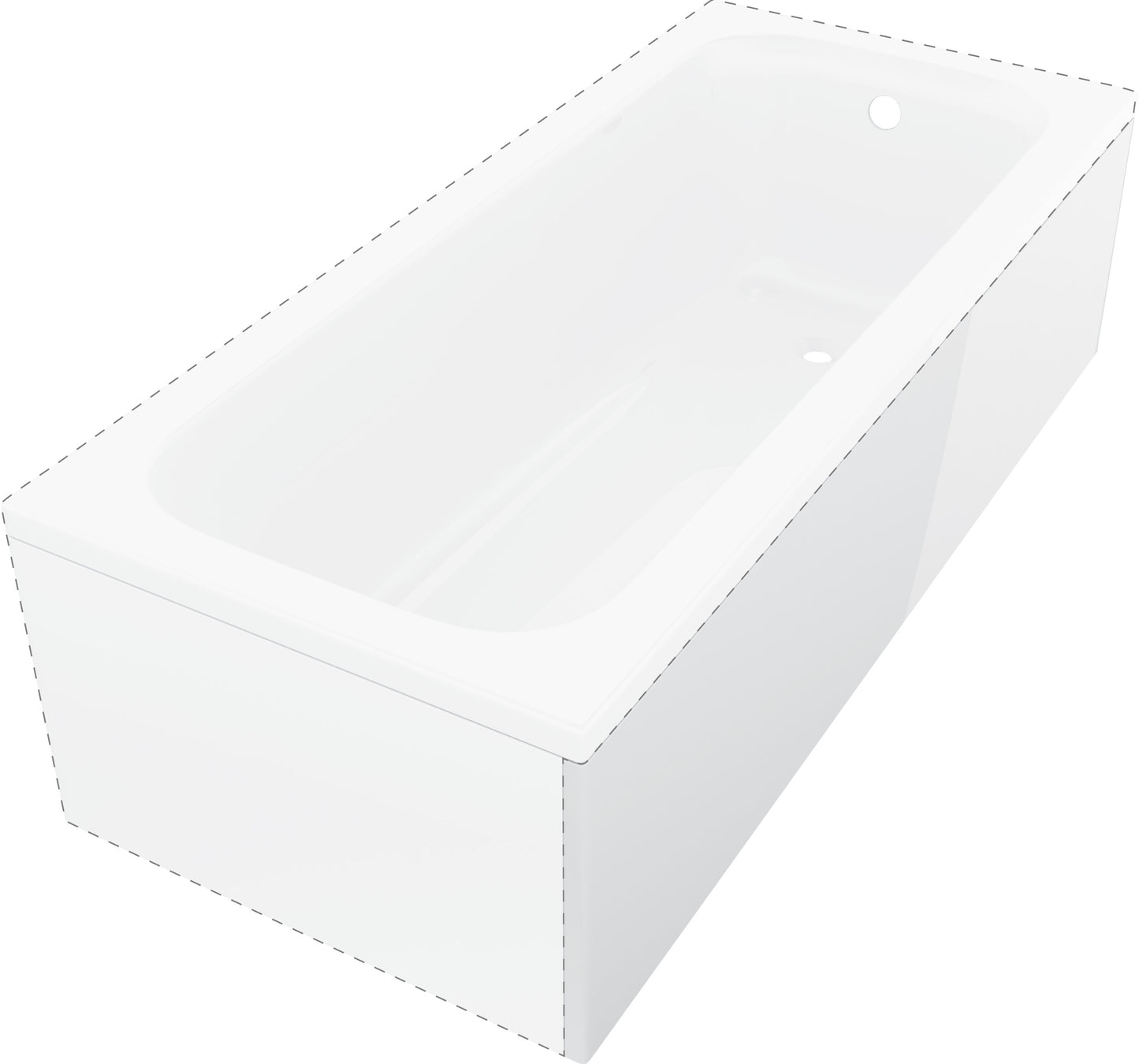Bathtub casing, Prizma, 160 cm - long side