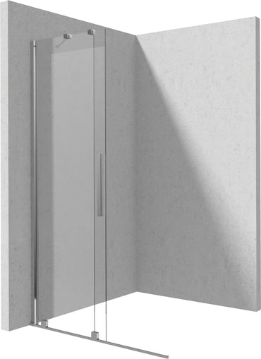 Shower wall, walk-in, 90 cm - sliding