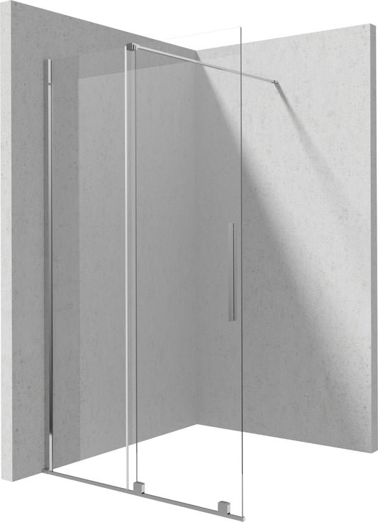 Shower wall, walk-in, 120 cm - sliding