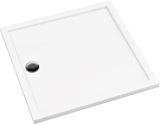 Acrylic shower tray, square, 80 cm