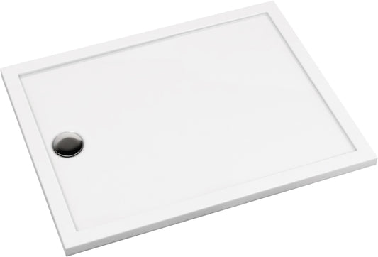 Acrylic shower tray, rectangular, 100x90 cm