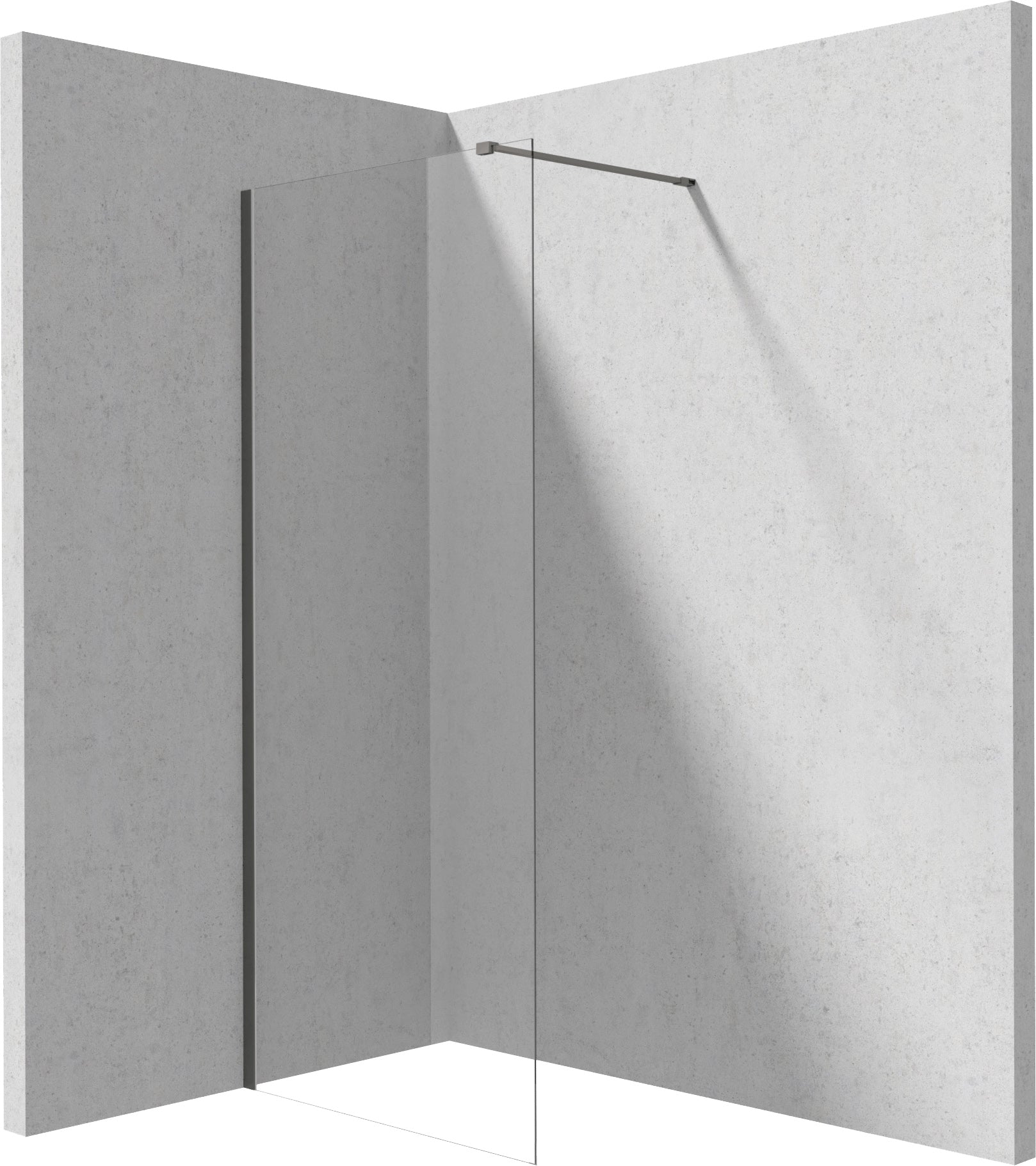 Shower wall, walk-in, 80 cm