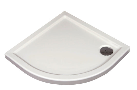Acrylic shower tray, half round, 100x100 cm
