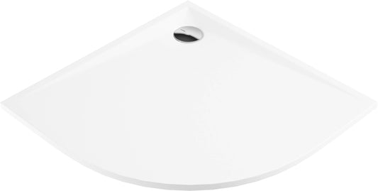 Acrylic shower tray, half round, 90 cm