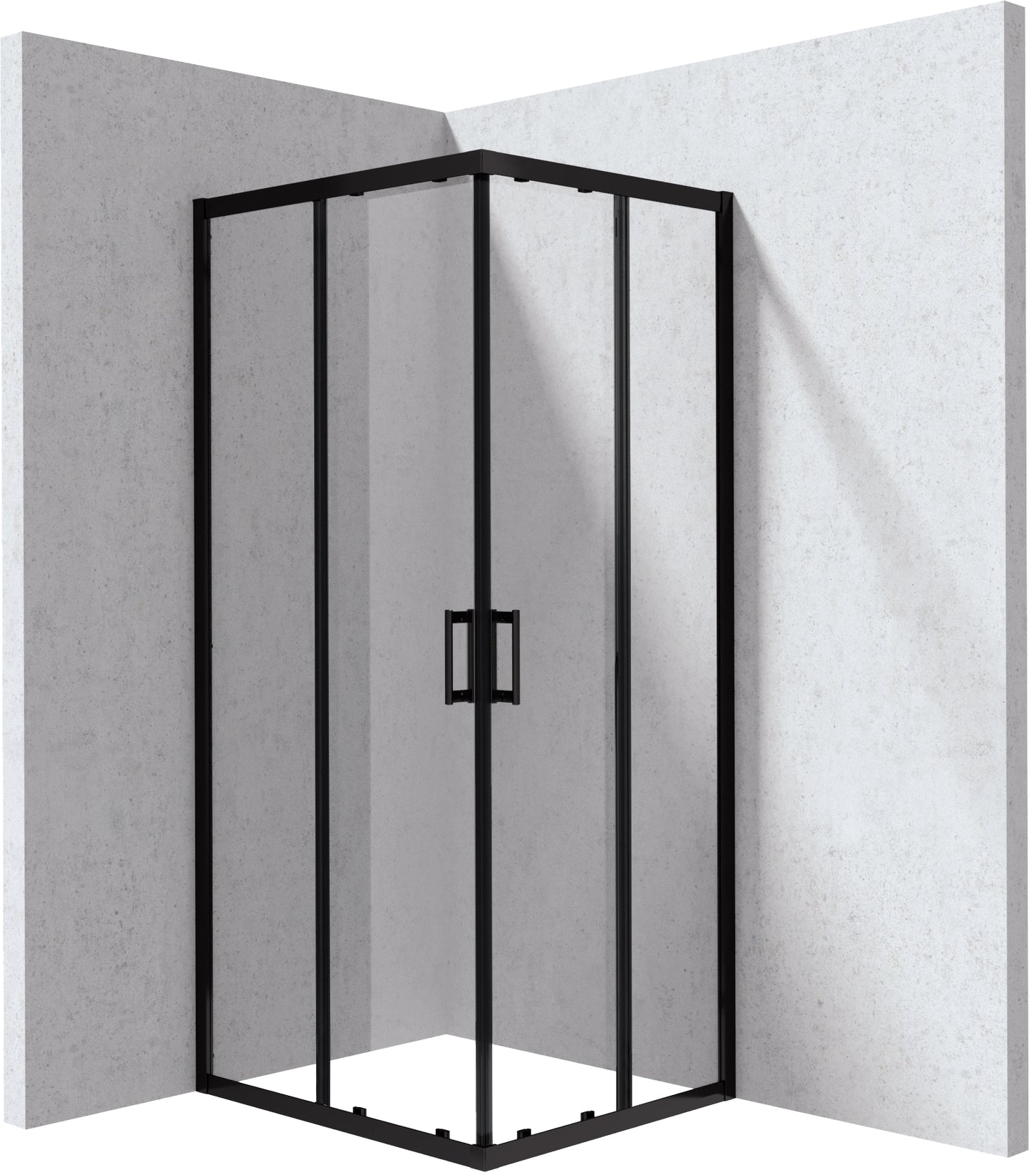 Shower cabin, rectangular, 80x90 cm