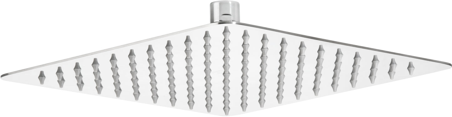 Shower head, steel - 250x250 mm
