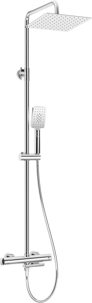 Shower column, with bathtub mixer, thermostatic