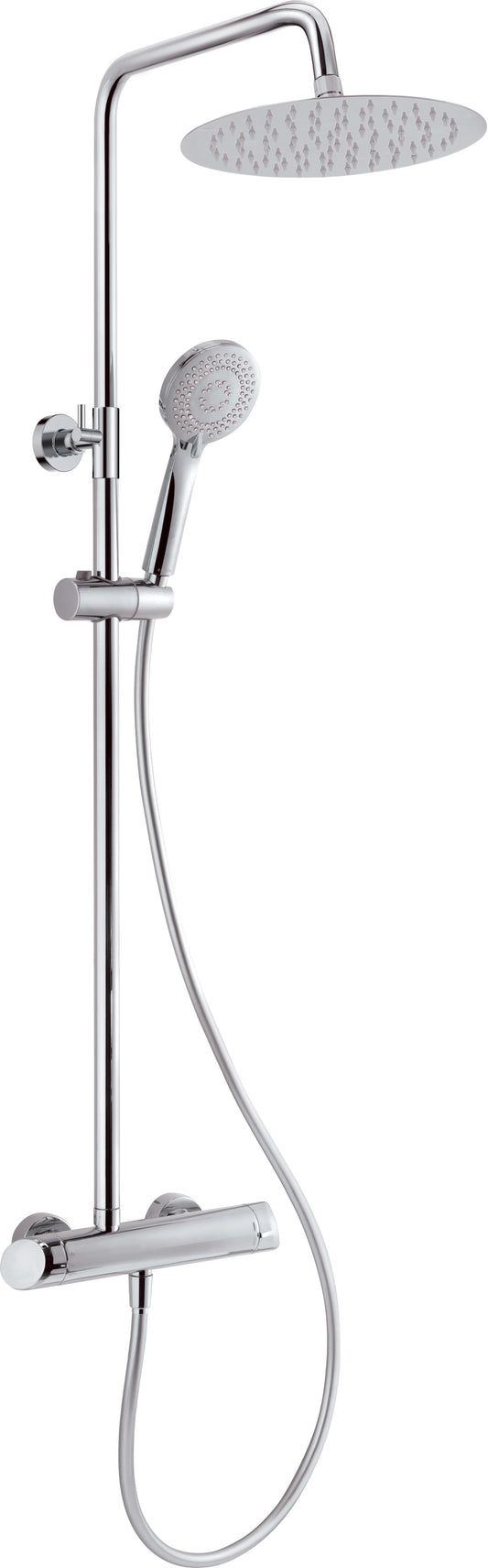 Shower column, with shower mixer